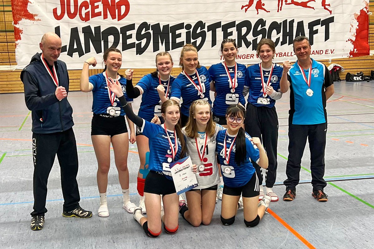 VfB 91 Suhl U-18: 2. Platz Volleyball-Landesmeisterschaft Thüringen (Suhl, 06.03.2022)