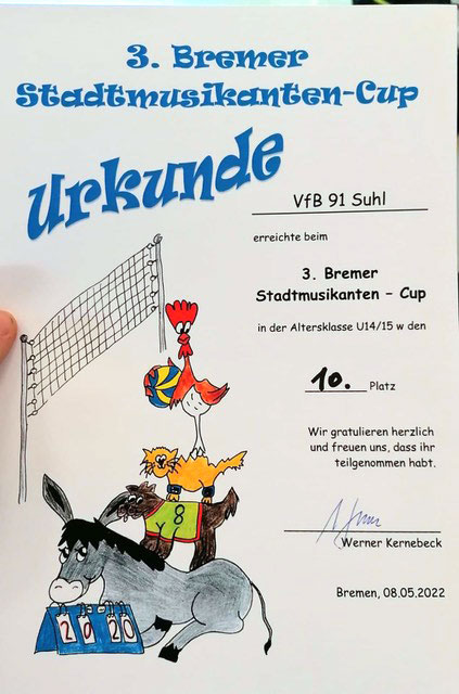 2022 Bremer Stadtmusikanten-Cup: VfB 91 Suhl U 14