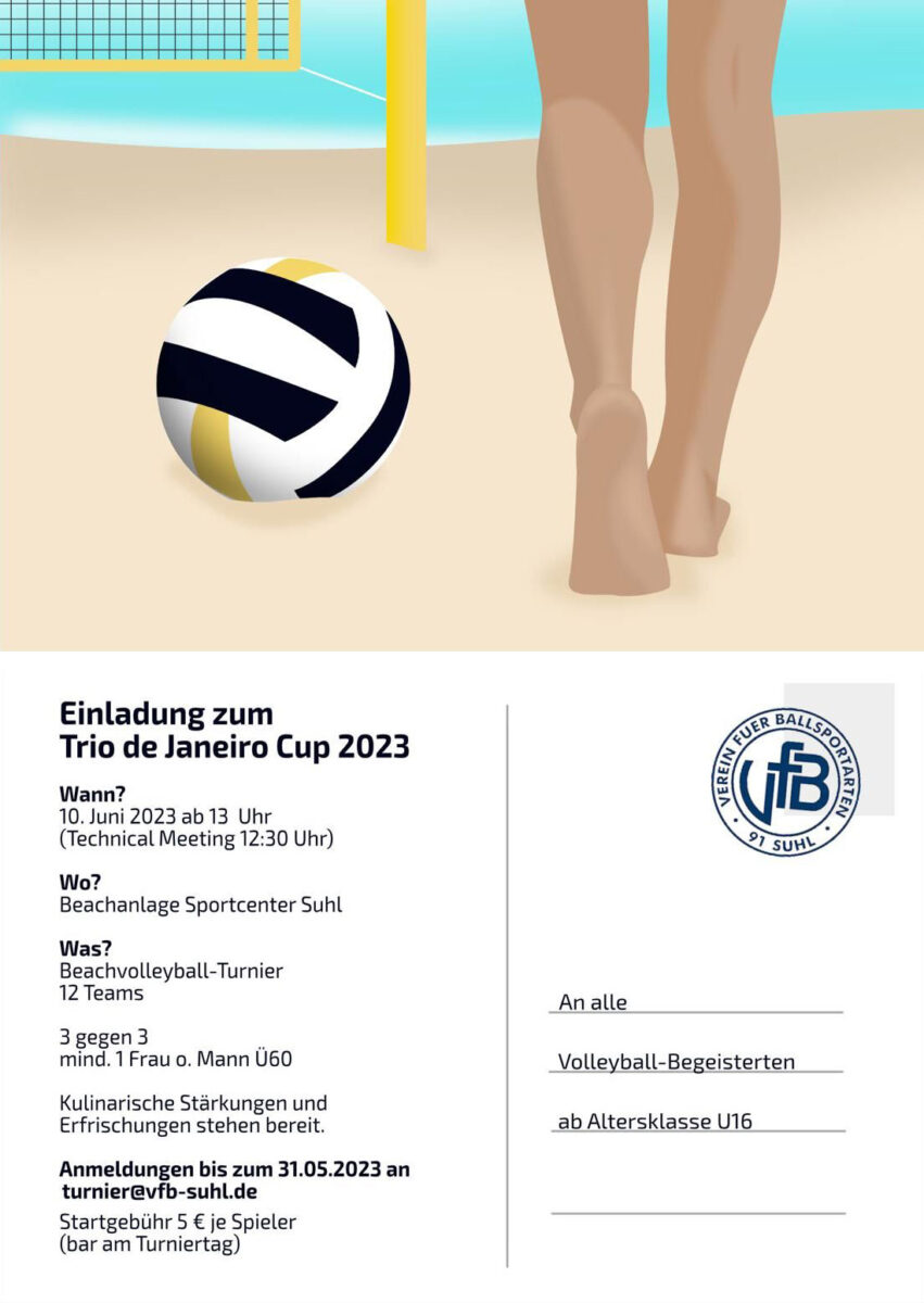 10.06.2023 Trio de Janeiro Cup: Beachvolleyball im Sportcenter Suhl