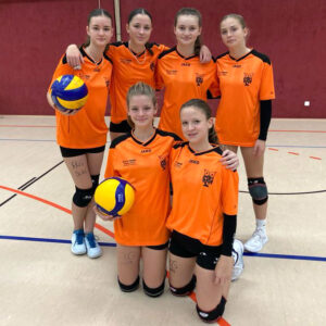 Jugend trainiert für Olympia: Bundesfinale Volleyball: Teamfoto: Friedrich-König-Gymnasium Suhl (Bad Blankenburg, 22.11.2023)
